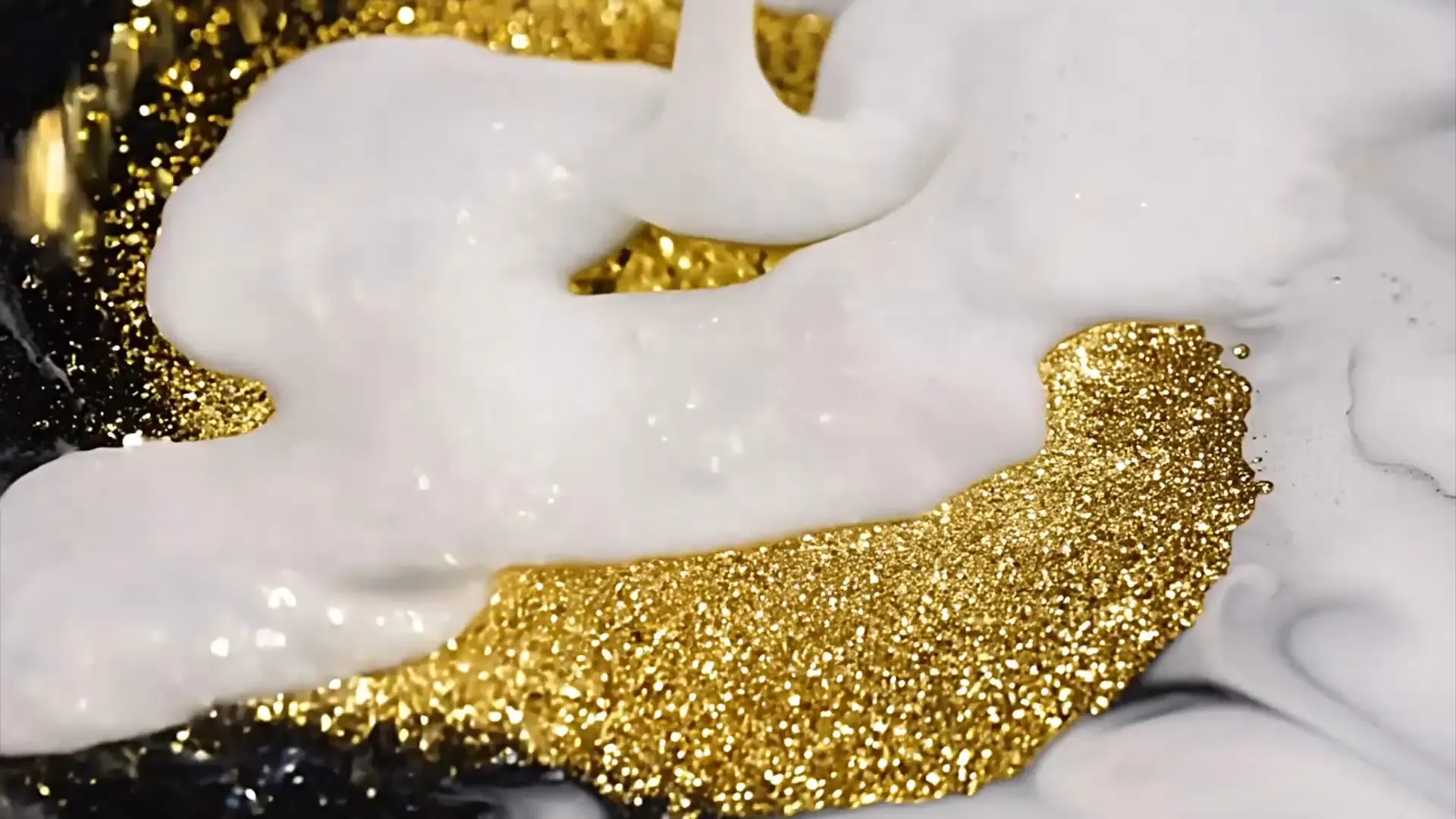 Golden Glitter Particle Background for Luxury Logo Animation